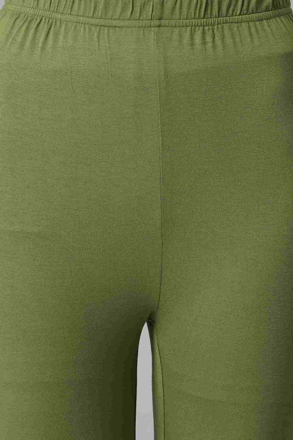 Yellow Floral Printed kurta with Green Tights and Dupatta