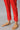 LIVA Blue A-line Embellished Kurta with Red Trousers and Dupatta