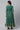 Green Printed Flared Dress with Zari Embroidery