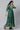 Green Printed Flared Dress with Zari Embroidery