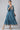 Blue Full Length Tiered Dress Embellished with Sequins