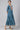 Blue Full Length Tiered Dress Embellished with Sequins
