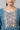 Blue Full Length Tiered Dress Embellished with Sequins