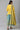 Yellow Embroidered kurta with Green Printed Skirt and Yellow Dupatta