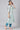 Blue Glitter Printed kurta with Blue Trousers and Dupatta