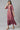 Maroon Blouson Sleeves Dress With Placement Print