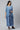 Blue A-line Gillet and Dress Set