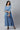 Blue A-line Gillet and Dress Set