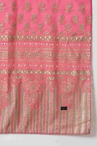 Lime Green LIVA kurta with Pink Printed Palazzo and Dupatta