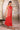 Biege Sequined Gillet with Strappy Red Printed Inner Dress