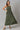 Biege Sequined Gillet with Strappy Green Printed Inner Dress