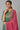 Green Zari Embroidered Kurta With Pink Trousers And Dupatta