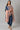 Blue Embroidered Short kurta with Dhoti Pants and Peach Dupatta