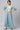 Blue Mist Embroidered Crop Top with Palazzo and Drape