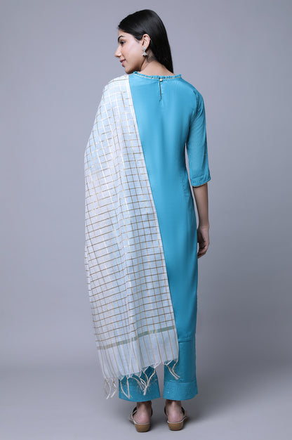 Aurelia Blue kurta Palazzo Dupatta