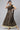 Brown Crop Top with Attached Dupatta and Semi Flared Palazzo Set