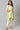Girls Green Embellished Gillet With Natural kurta And Trousers