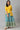 Girls Yellow Embroidered kurta With Printed Green Skirt And Dupatta