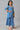 Girls Blue Gillet With Tiered Dress