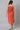 Girls Beige Gillet With Red Printed Dress Set