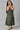 Girls Beige Gillet With Green Printed Dress Set