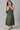 Girls Beige Gillet With Green Printed Dress Set
