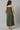 Girls Beige Gillet With Green Printed Dress Set
