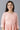 Girls Peach Sequinned Flared Schiffli Dress