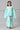 Girls Mint Green Schiffli kurta With Flared Sharara And Dupatta