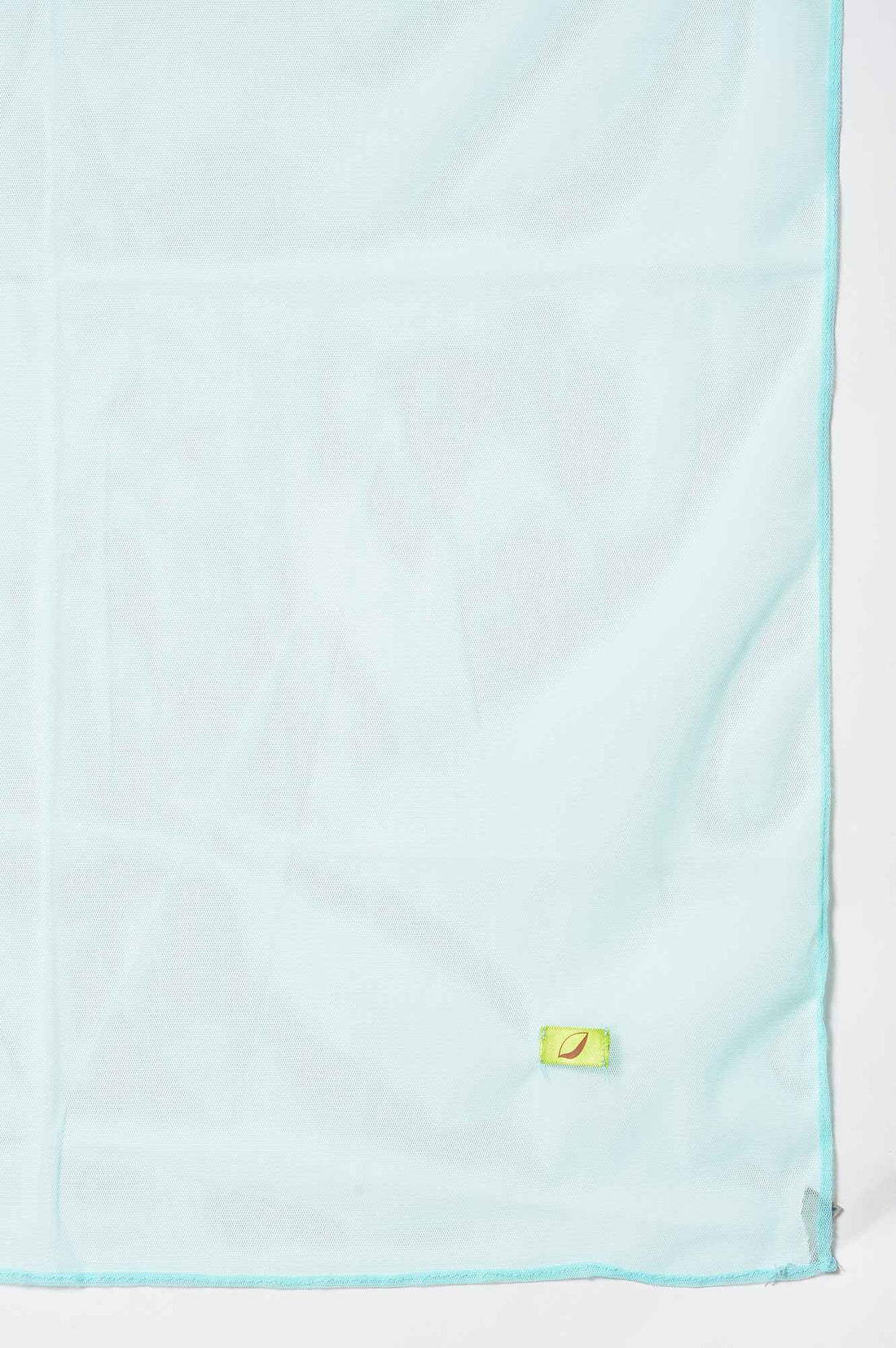 Girls Mint Green Schiffli kurta With Flared Sharara And Dupatta