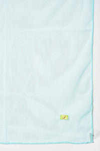 Girls Mint Green Schiffli kurta With Flared Sharara And Dupatta