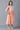 Girls Peach Schiffli Cotton Gathered Dress