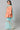 Girls Peach Kuchai Silk Top With Blue Gathered Sharara And Dupatta