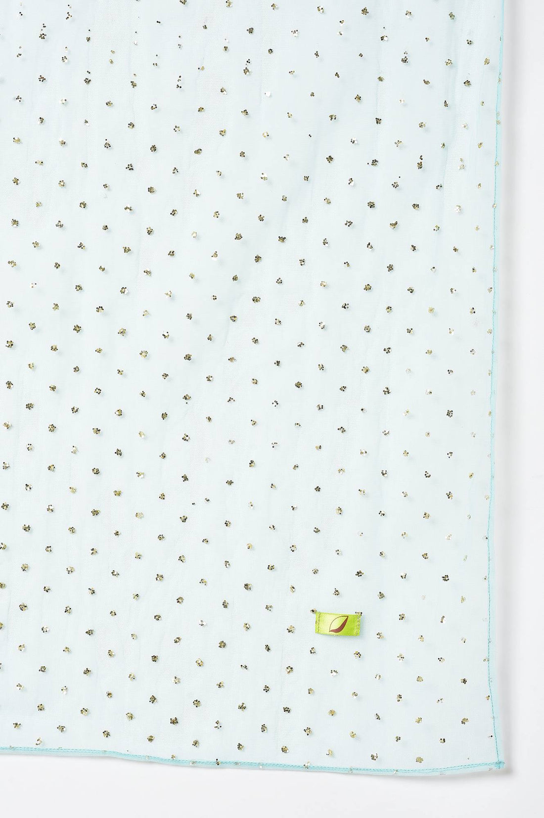 Girls Peach Kuchai Silk Top with Blue Sharara and Dupatta