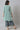 Girls Liva Mint Green Gillet With Dark Blue Floral Printed Top And Palazzo