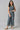 Girls Liva Mint Green Gillet With Dark Blue Floral Printed Top And Palazzo