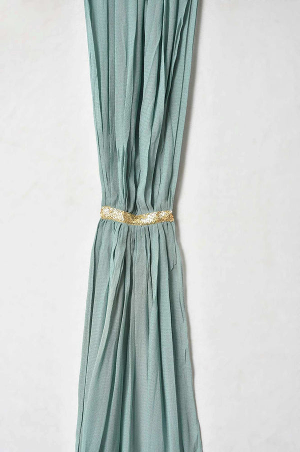 Girls Pink Printed Festive kurta With Blue Sharara And Dupatta