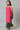 Girls LIVA Pink Zari Embroidered kurta with Green Sharara and Dupatta
