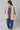 Girls Liva Blue Embroidered kurta With Dhoti Pants And Peach Dupatta