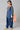 Girls Liva Blue Embroidered kurta With Dhoti Pants And Peach Dupatta