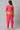 Girls Liva Pink Embroidered kurta With Dhoti Pants And Green Dupatta