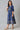 Girls Blue Embroidered Festive Dress
