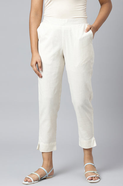 Natural Solid Trousers