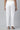 White Cotton Flax Women Trousers