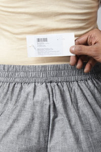 Grey Solid Trousers