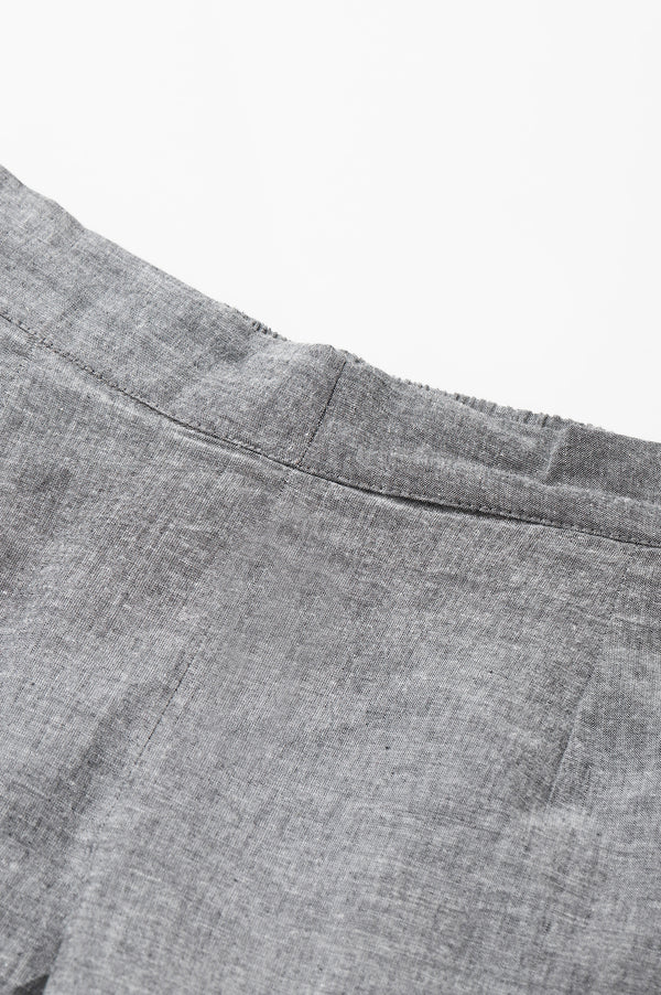 Grey Solid Trousers