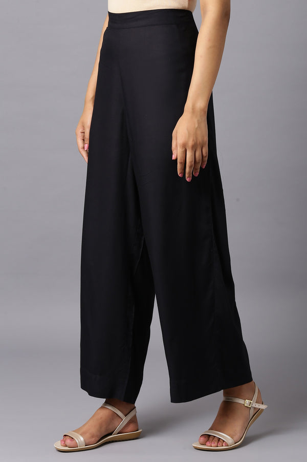 Black Geometric Printed Pure Cotton Straight Kurta and Palazzo Co-ord Set