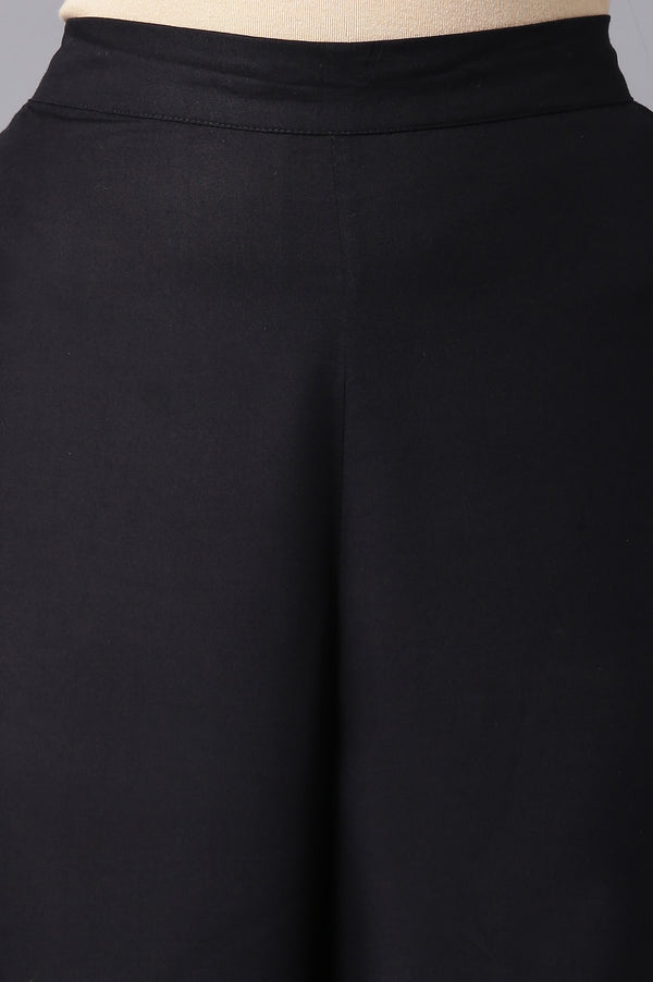 Black Solid Palazzo