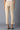 Beige Solid Trousers