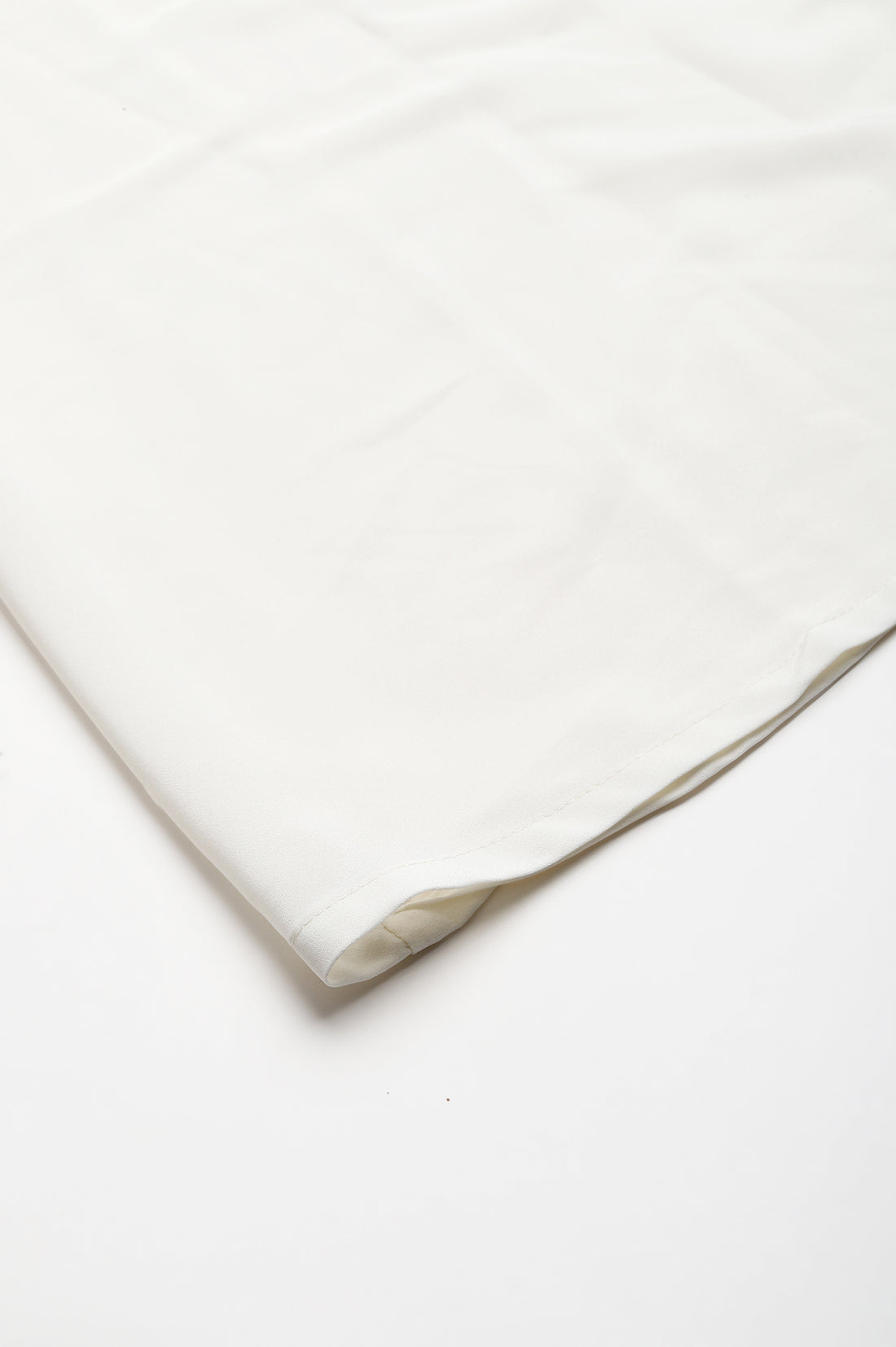 White Solid Ankle Length Palazzo